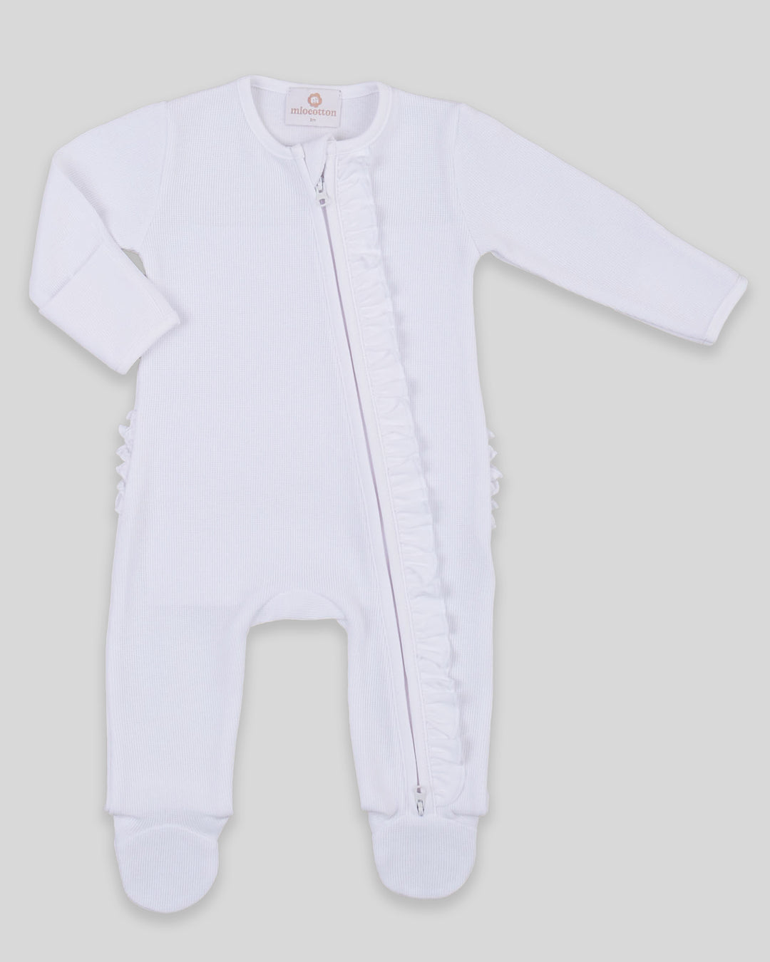 Enterizo para Bebé Punto Ingles Blanco
