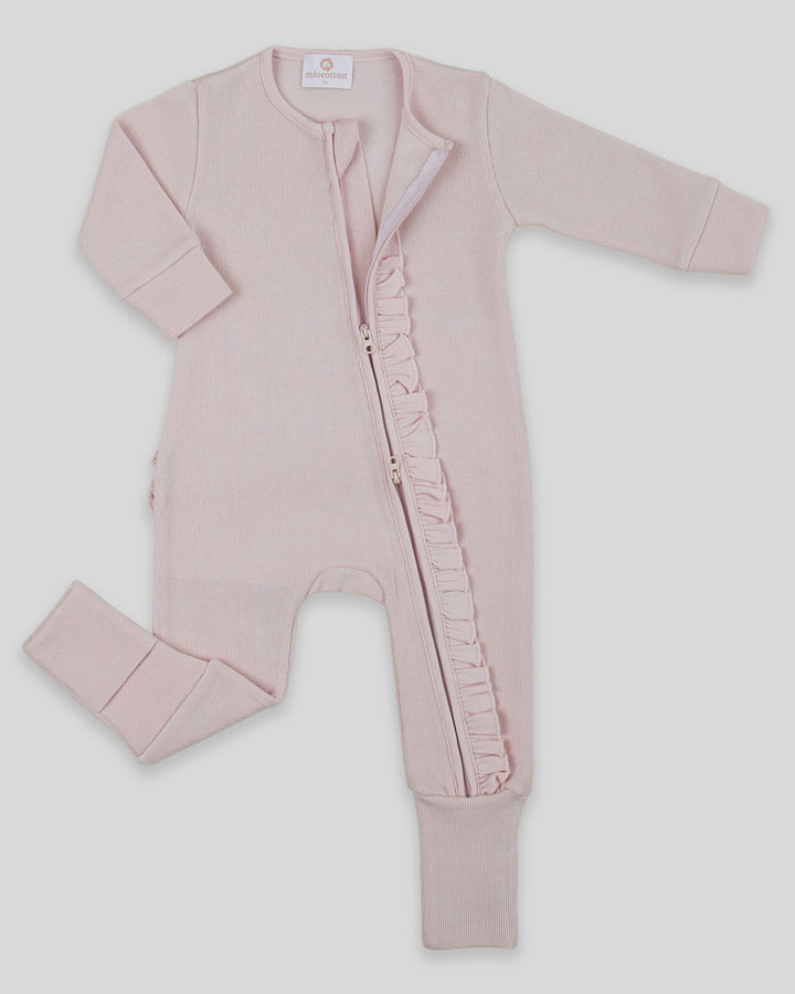 Enterizo Pie Reversible Punto Ingles Nude
