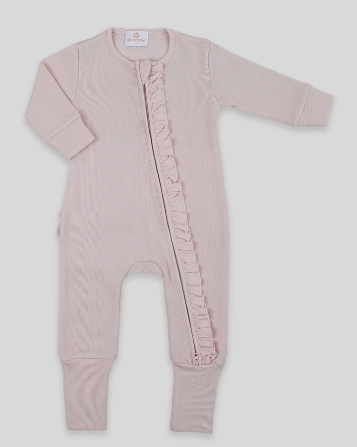Enterizo Pie Reversible Punto Ingles Nude