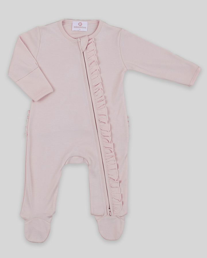 Enterizo Sabrina para Bebé Gamuza pima Nude