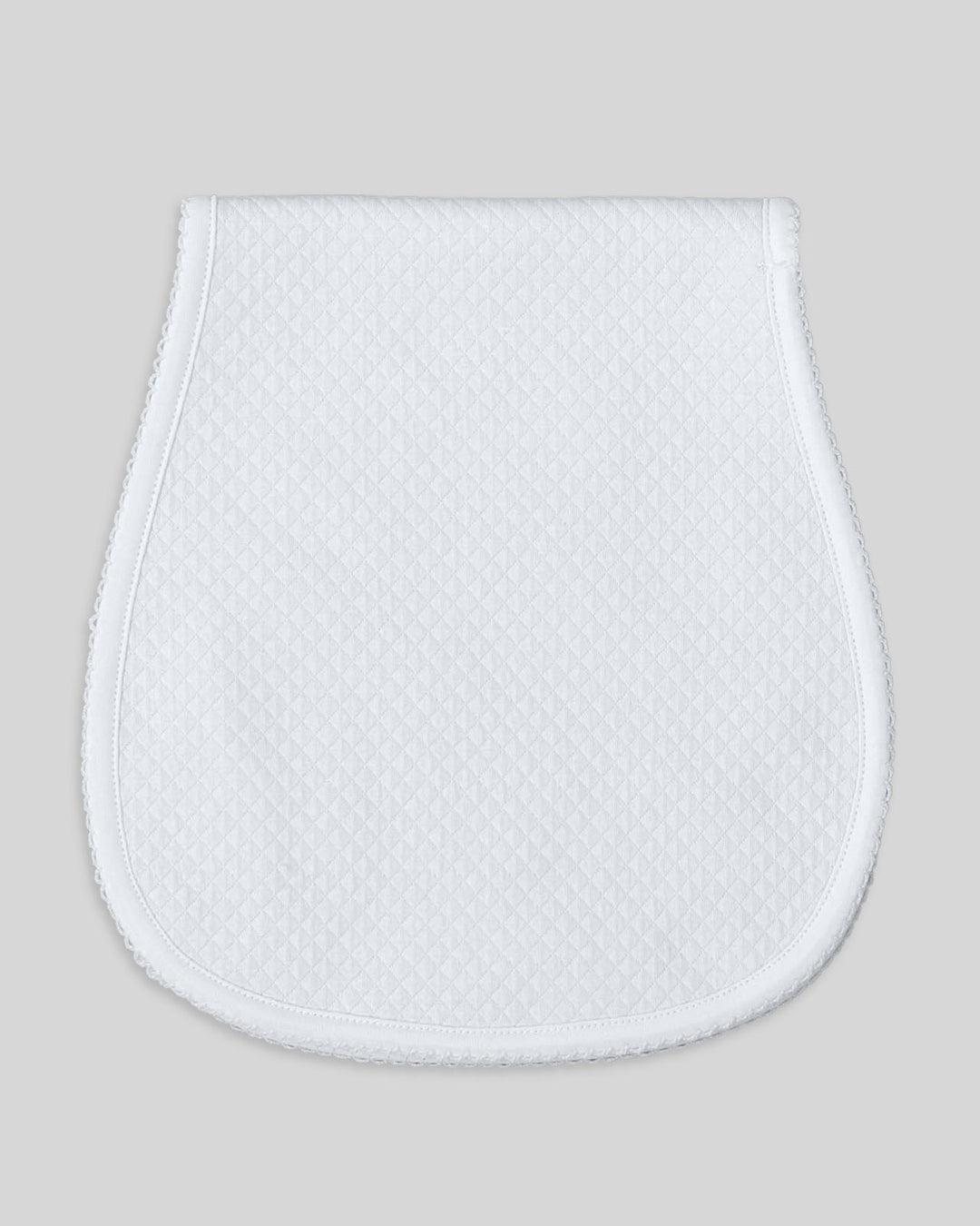 Hombrera en color blanco de algodon organico, hipoalergenica y delicada para el cuidado del bebe.