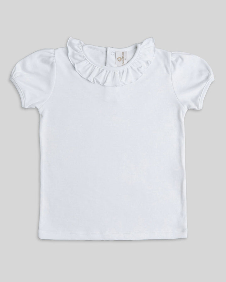 Polo para bebe o niñaen color blanco, comodo y suave, ideal para el uso diario.