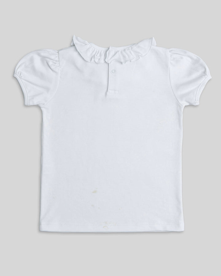 Polo para bebe o niñaen color blanco, comodo y suave, ideal para el uso diario.