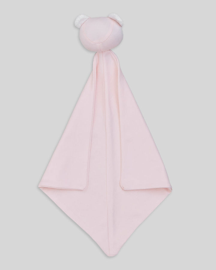 Muñeco de apego para bebes en color rosado, práctico y elegante.