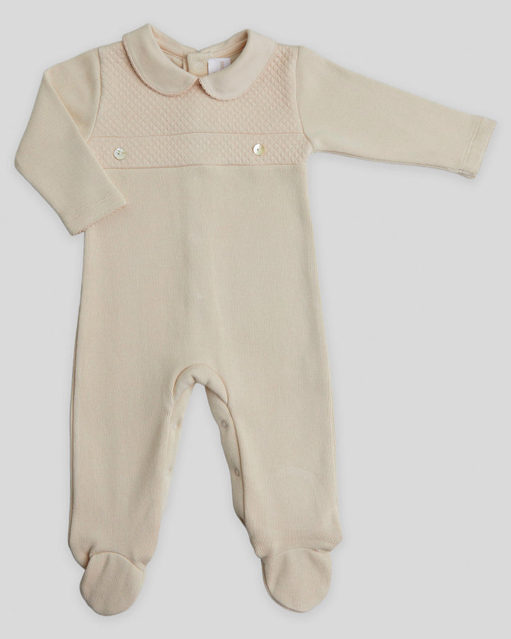 Enterizo Kiddy Punto Ingles Con Acolchado Latte
