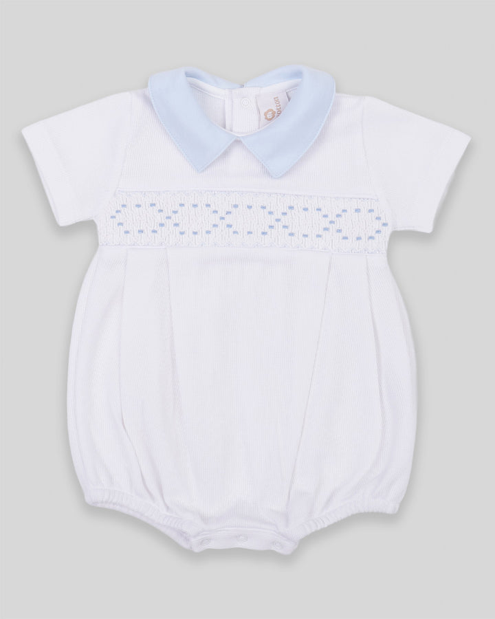 Bombacho Smock Punto Inglés Joy Blanco