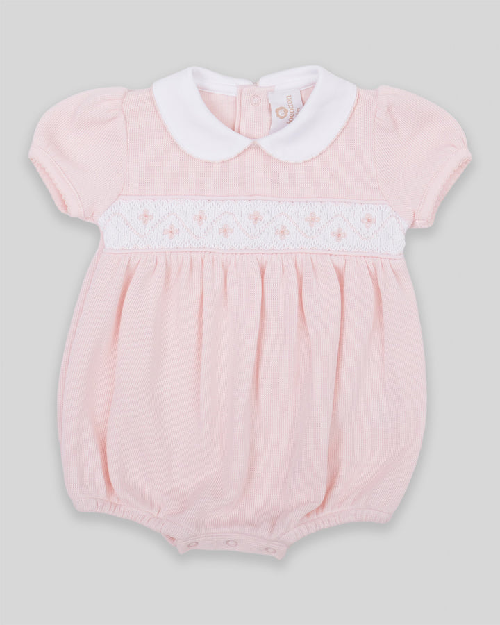 Bombacho Smock Punto Inglés Agnes Rosado