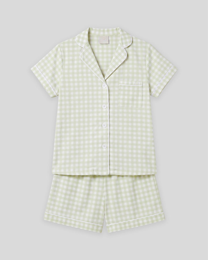 Pijama para Mujer Cuadros Pistacho