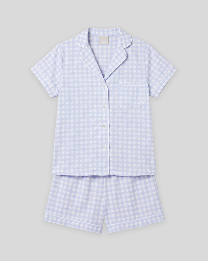 Pijama para Mujer Cuadros Celeste