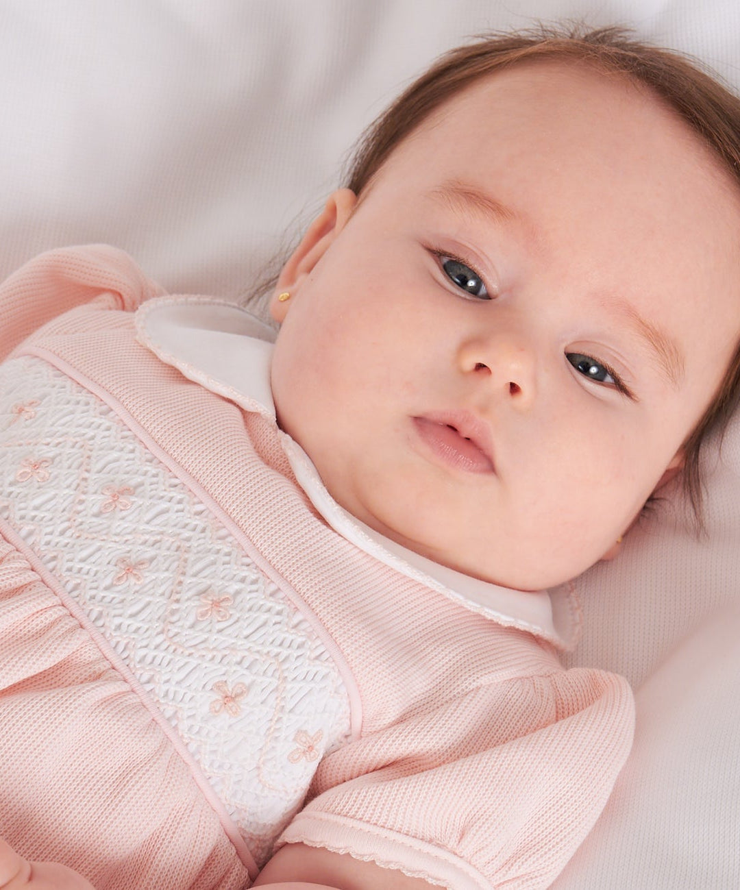 Bombacho Smock Punto Inglés Agnes Rosado