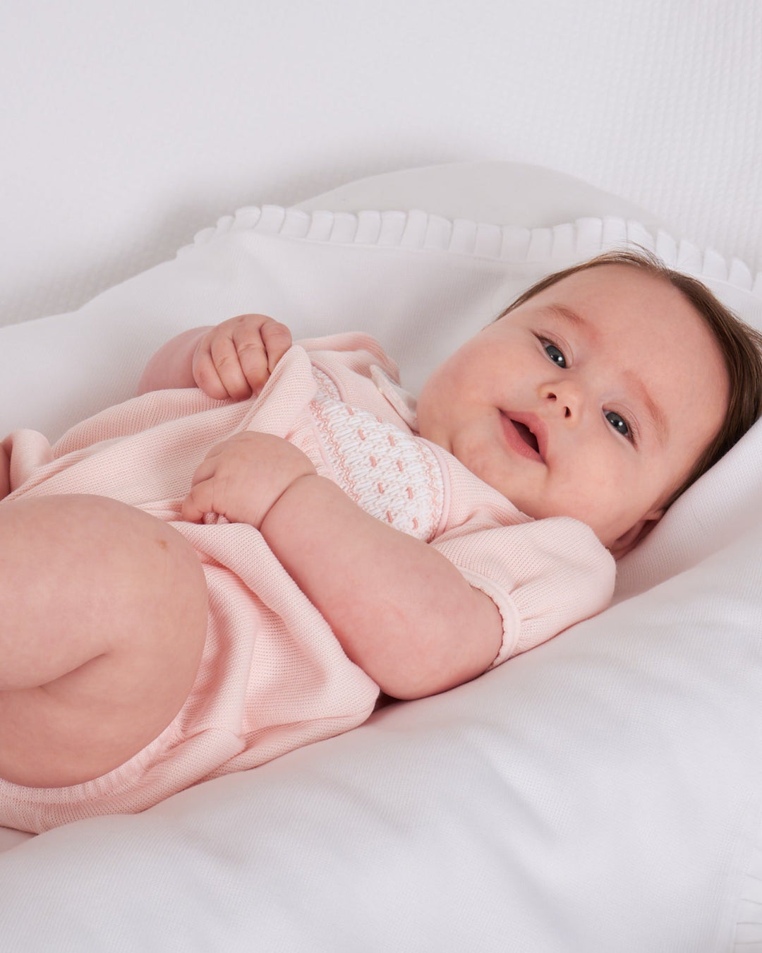 Bombacho Smock Punto Inglés Daphne Rosado