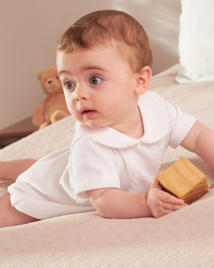 Bombacho Milen punto inglés blanco