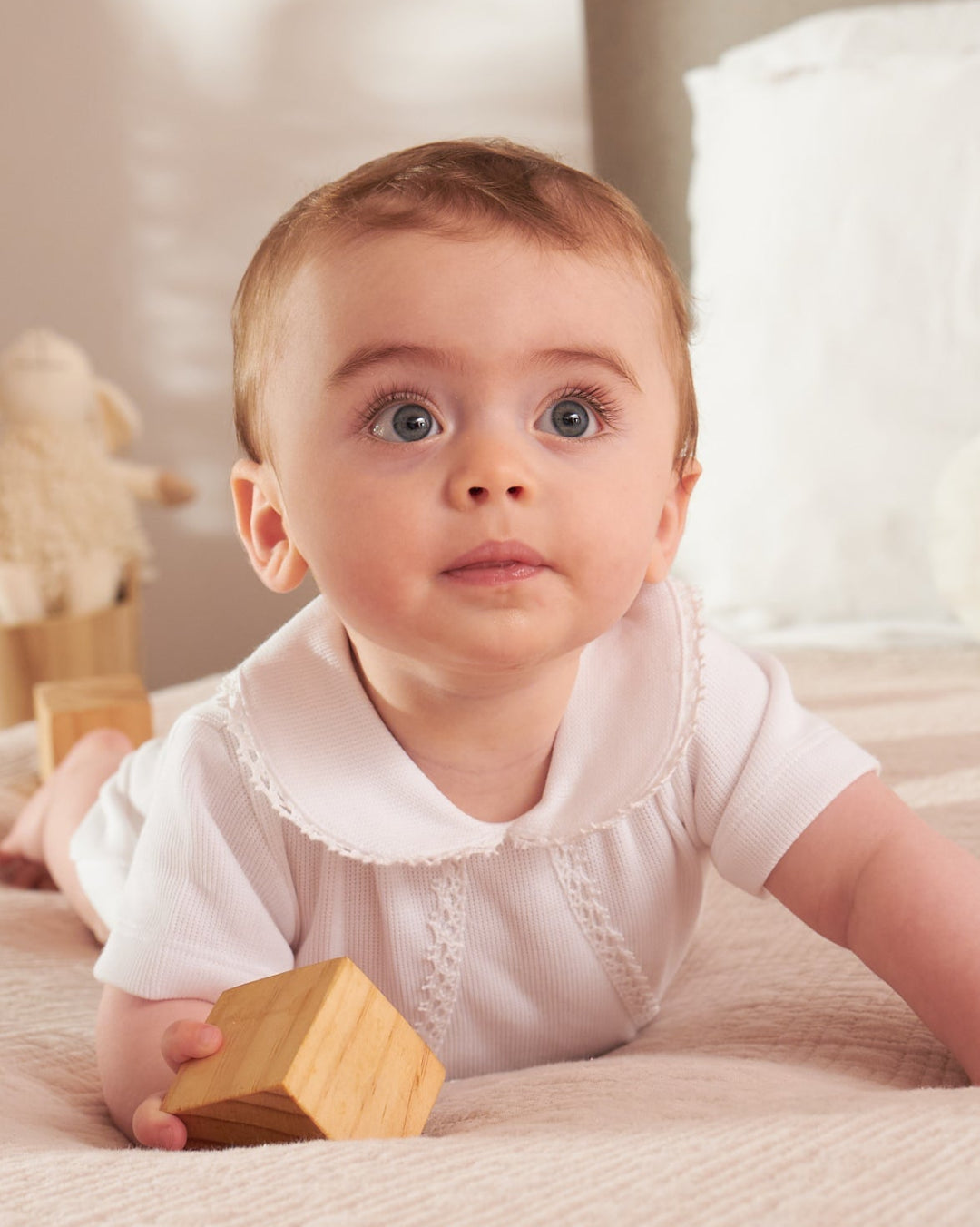 Bombacho Milen punto inglés blanco