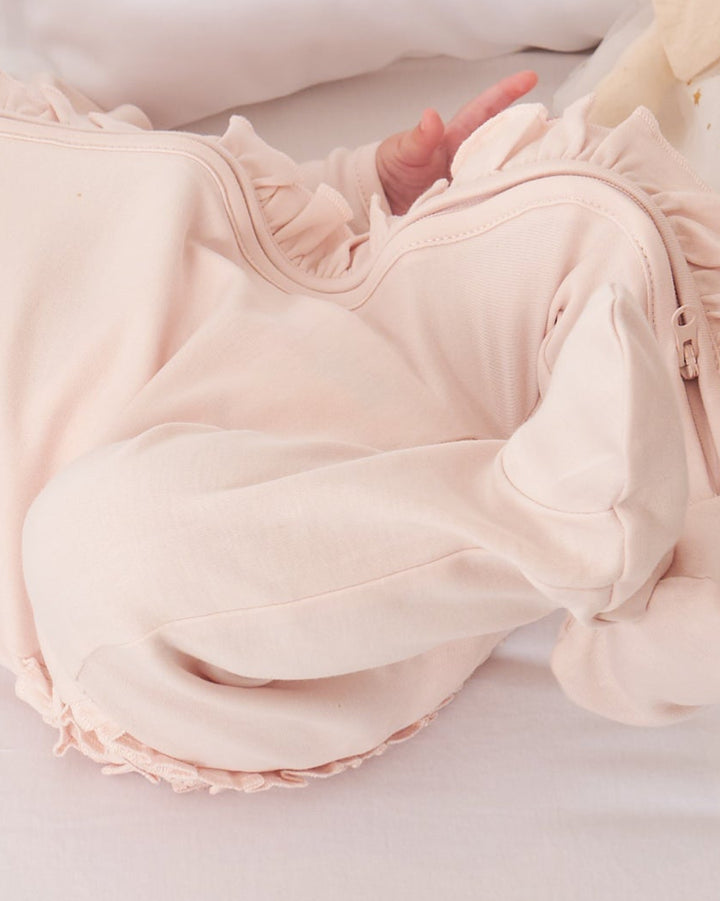 Enterizo Sabrina para Bebé Gamuza pima Nude