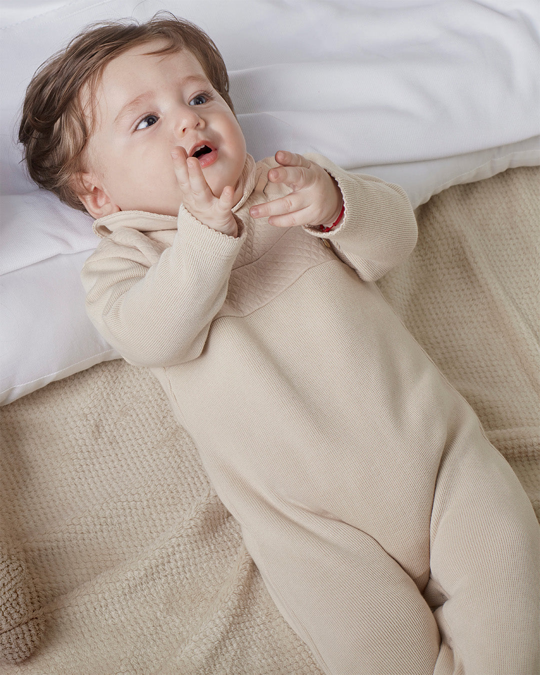 Enterizo Kiddy Punto Ingles Con Acolchado Latte