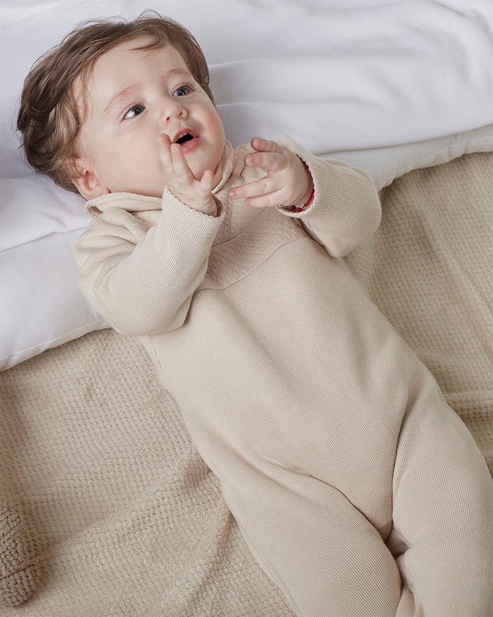 Enterizo Kiddy Punto Ingles Con Acolchado Latte