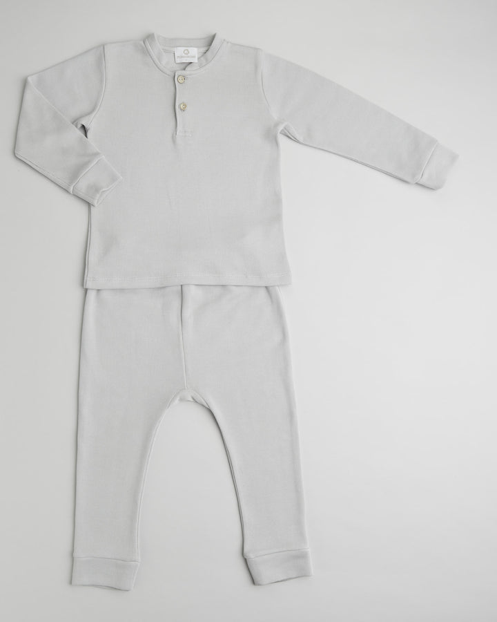 Conjunto Pima Manga Larga Gris